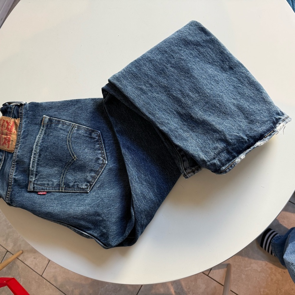 Vintage Levi button fly dark wash jeans